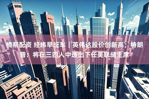 楠帮配资 经纬早班车｜英伟达股价创新高；特朗普：将在三四人中选出下任美联储主席
