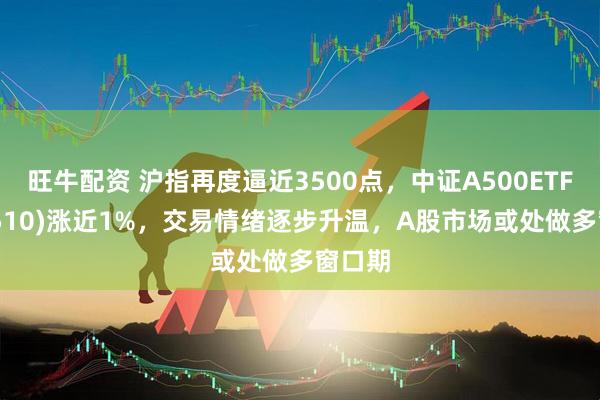 旺牛配资 沪指再度逼近3500点，中证A500ETF(560510)涨近1%，交易情绪逐步升温，A股市场或处做多窗口期