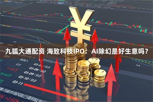 九狐大通配资 海致科技IPO：AI除幻是好生意吗？
