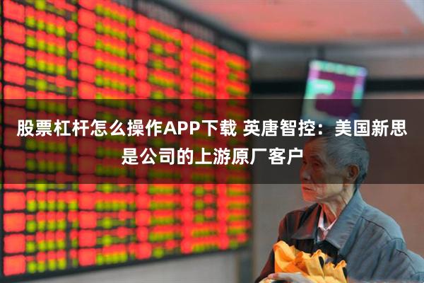 股票杠杆怎么操作APP下载 英唐智控：美国新思是公司的上游原厂客户